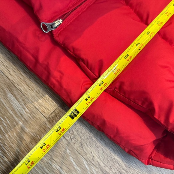 Ralph Lauren Puffer Vest Red Zip Up Embroidered Logo Women Man Size L goose down - Picture 6 of 7